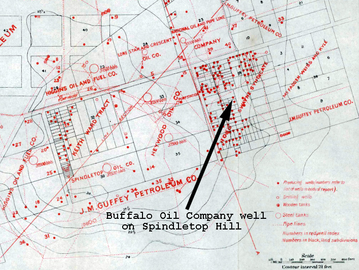 lease map of buffalo oil company wells