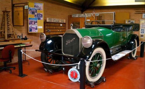 Pierce-Arrow exhibit at oil museum in Healdton, Oklahoma.