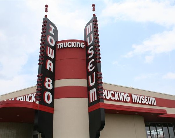 Exterior of Iowa 80 Trucking Museum.