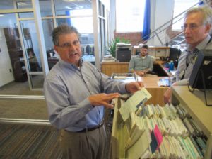 Mid-Continent Geological Library 2017 CEO Mike Harris describes log recrords.s.