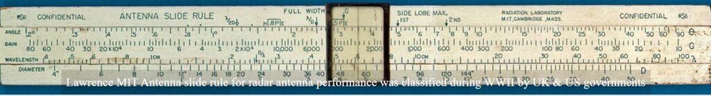 a detailed view of a pocket calculator uswed during WW II.