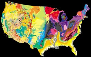 Geologic Map of the United States in 1974.