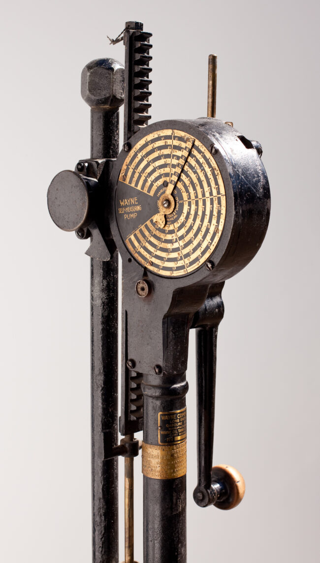Original 1892 Wayne Oil Tank Company pump, one of just 50 manufactured to dispense kerosene during the company's first year of business in Wayne, Indiana. 