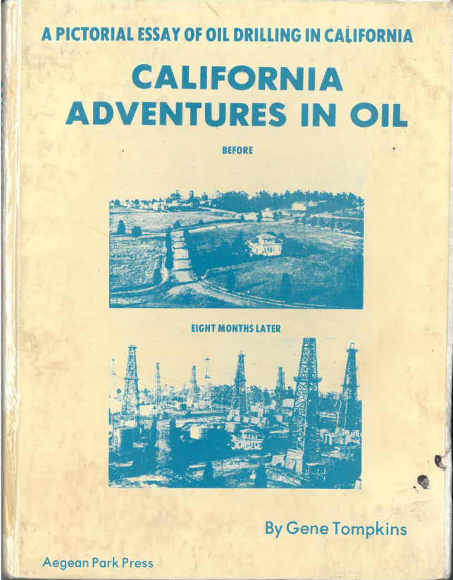 Cover of California Adventures in Oil by Gene Thompkins.